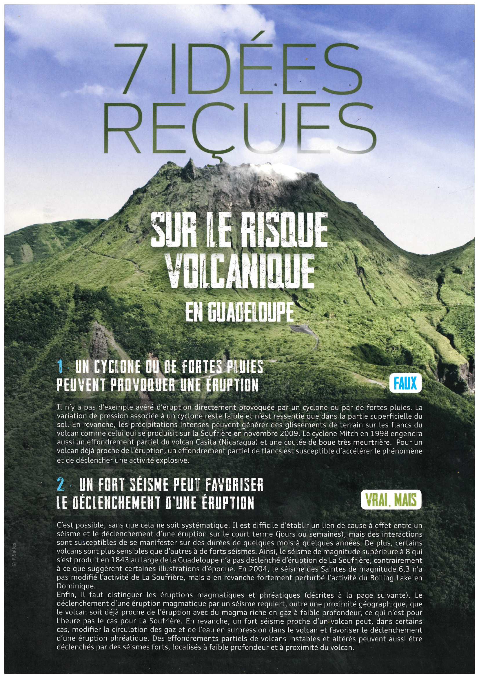 7 IDÉES REÇUES SUR LE RISQUE VOLCANIQUE EN GUADELOUPE